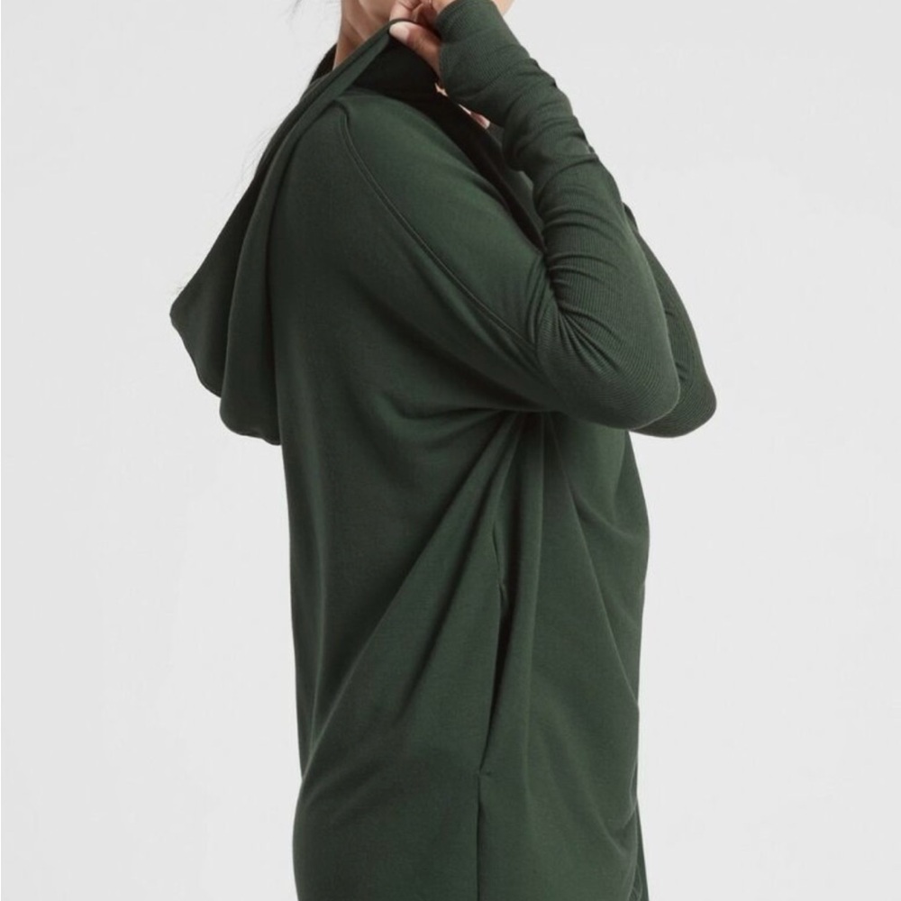 Athleta  Purana  wrap hooded sweatshirt  with h pockets size XXS good condition - Picture 3 of 9